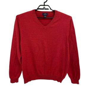 Brookes Brothers Men's Long Sleeve V-Neck Sweater Size L